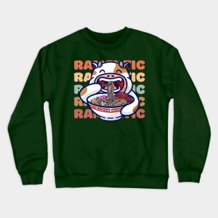 Cute Cow Eating Ramen Crewneck Sweatshirt